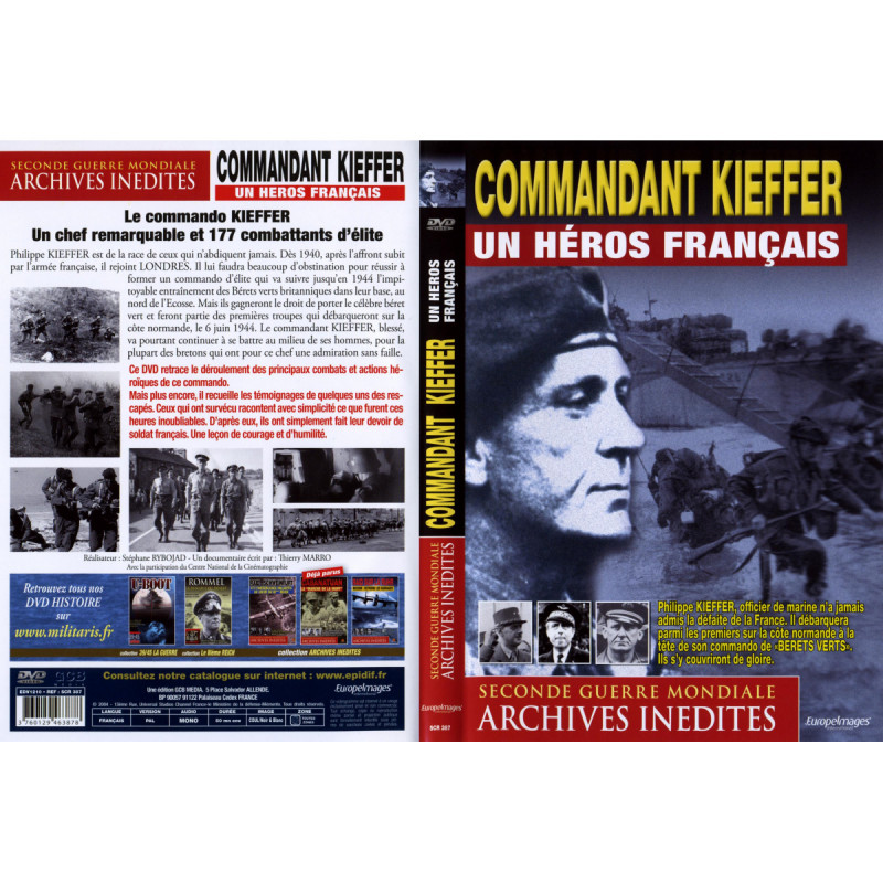 COMMANDANT KIEFFER - UN HEROS FRANCAIS - DVD