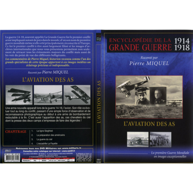 L'AVIATION DES AS - GRANDE GUERRE V7 - Encyclopédie de la Grande Guerre 1914-1918 - DVD