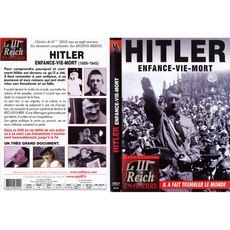 Hitler : enfance, vie et mort - DVD
