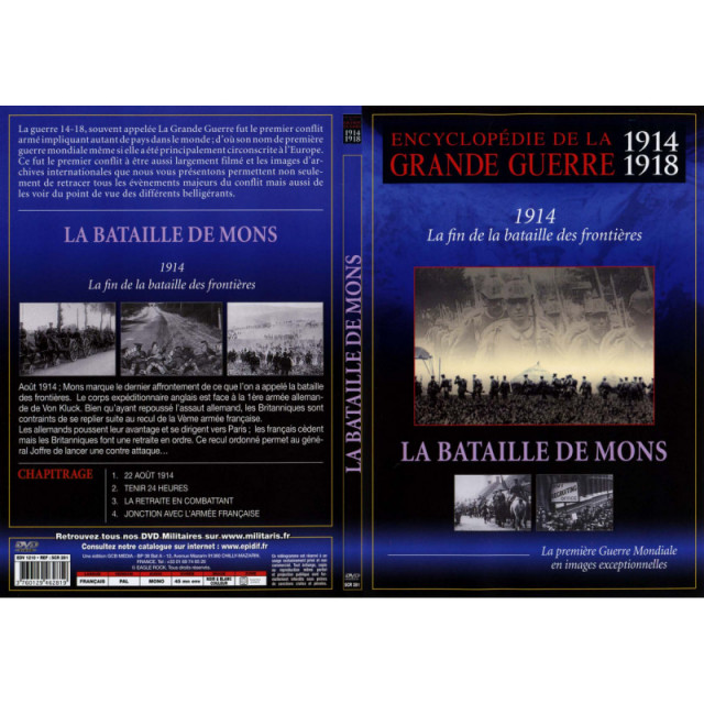 LA BATAILLE DE MONS - ENCYCLOPEDIE GRANDE GUERRE 14-18 - DVD