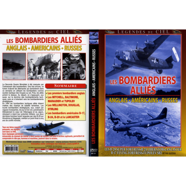 LES BOMBARDIERS ALLIES :  Anglais, Américains, Russes - DVD