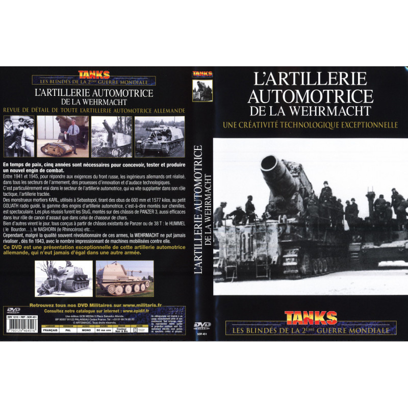 ARTILLERIE AUTOMOTRICE DE LA WEHRMACHT - DVD