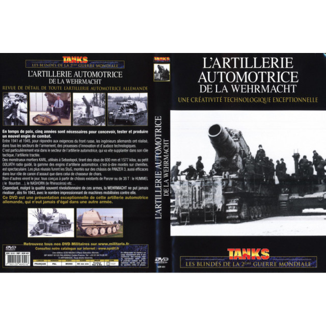 ARTILLERIE AUTOMOTRICE DE LA WEHRMACHT - DVD