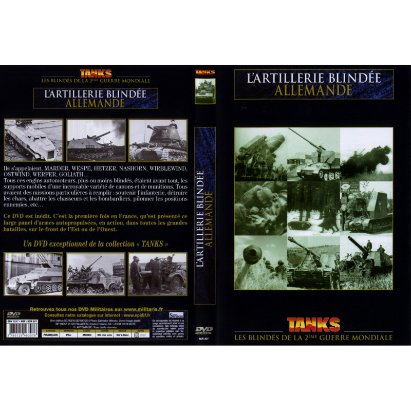 ARTILLERIE BLINDEE ALLEMANDE - DVD