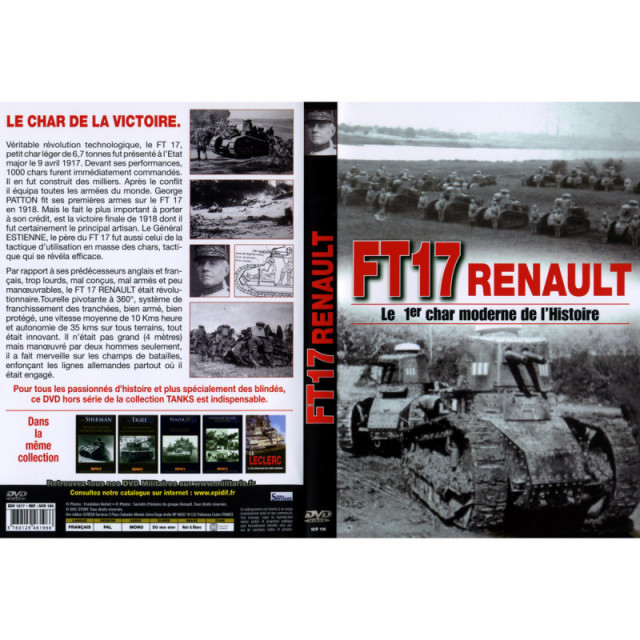 LE CHAR FT17 RENAULT : Le 1er char moderne de l'histoire - DVD