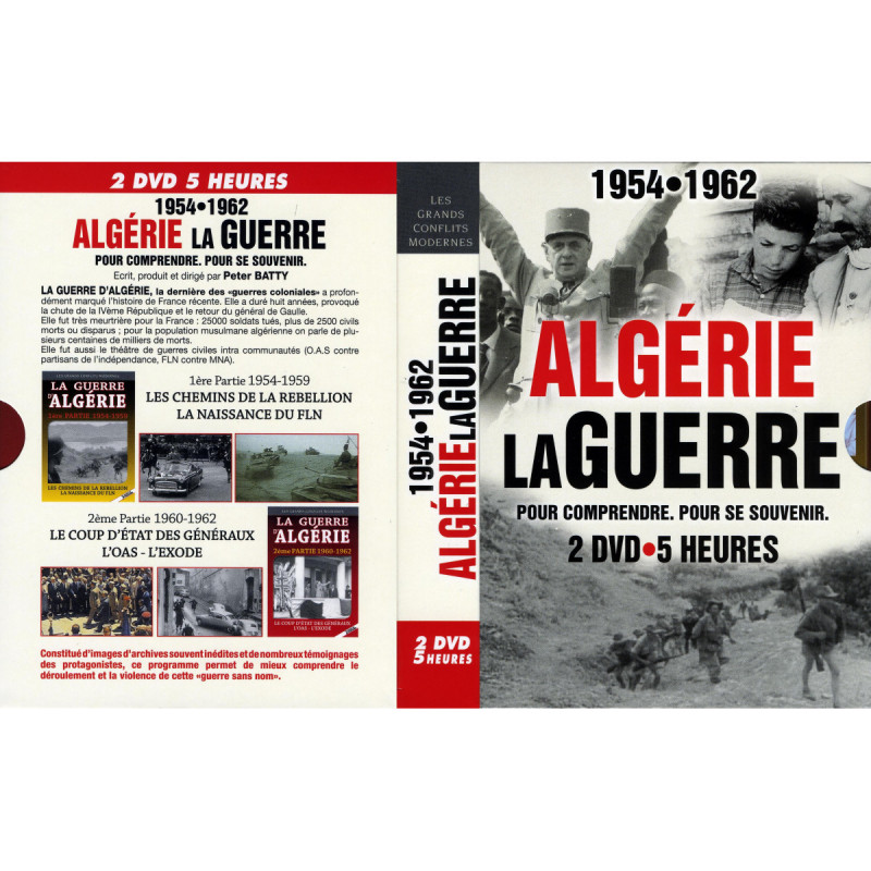 ALGERIE LA GUERRE 1954 -1962 - 2 DVD