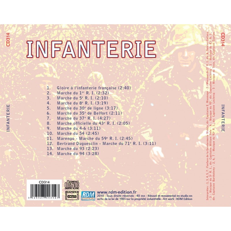 Infanterie - CD