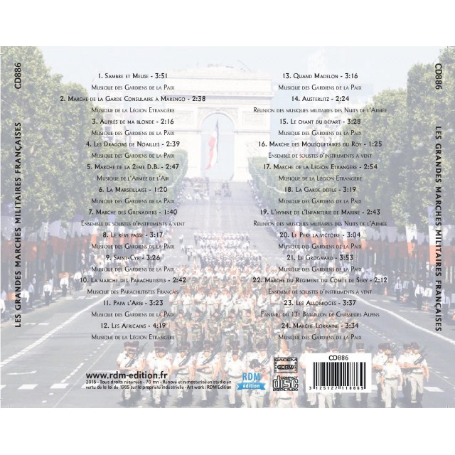 Grandes marches militaires françaises - CD