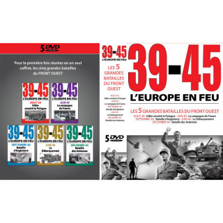 COFFRET 39-45 L'EUROPE EN FEU - Les 5 grandes Batailles... 2